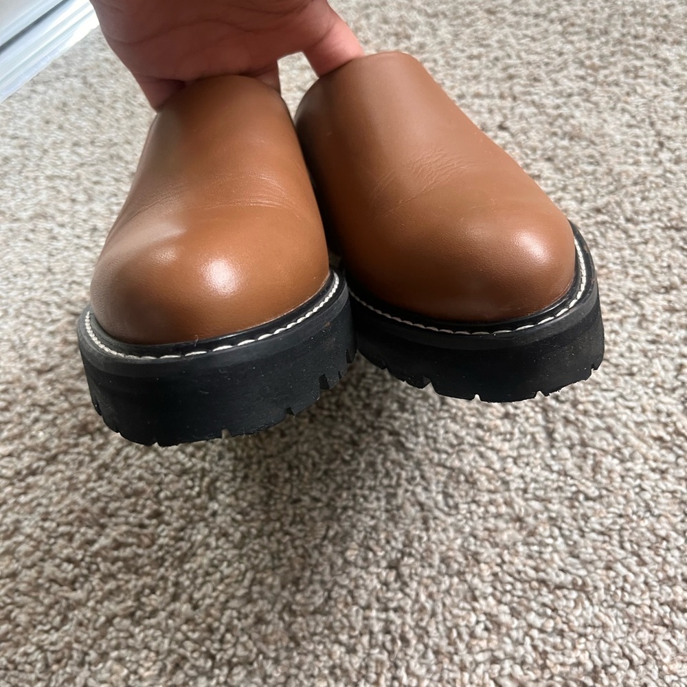 Jenni Kayne Leather Lug Mule - Canyon Size 38 - Picture 10 of 14